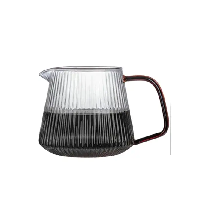 Cafetière élégante en verre à haute teneur en Borosilicate avec bec en V – pour le brassage verseur 