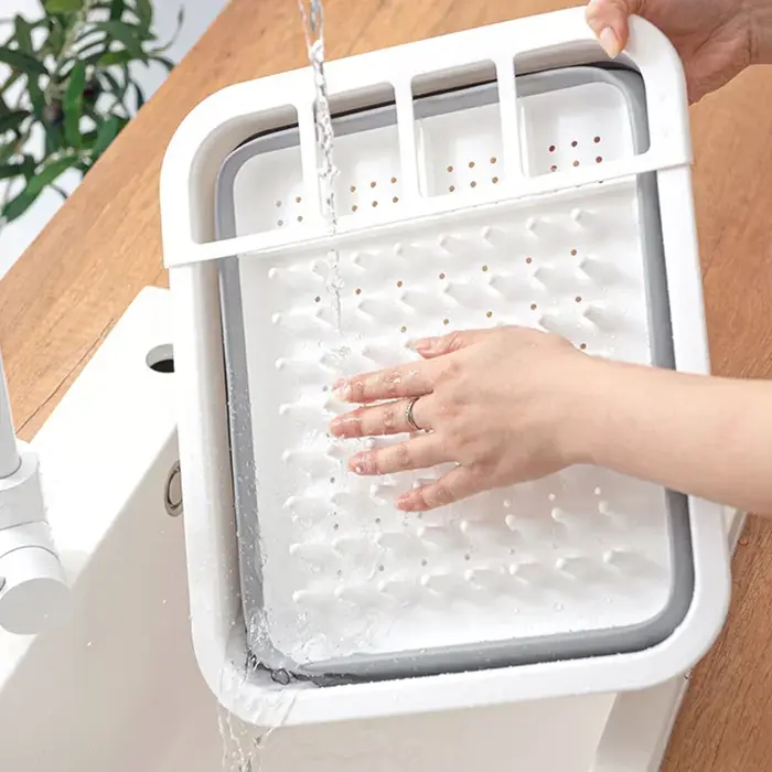 Égouttoir à vaisselle pliable