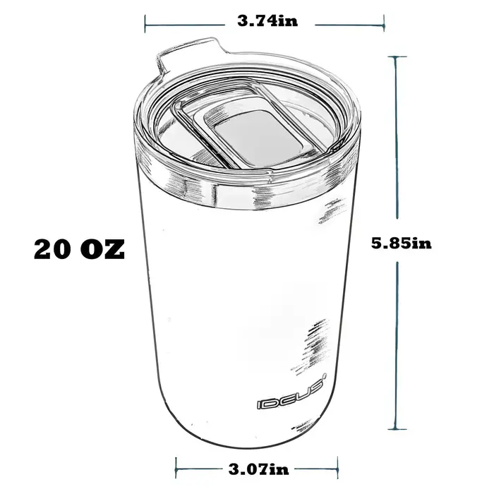 Tasse à café en acier inoxydable Ideus 600 ml