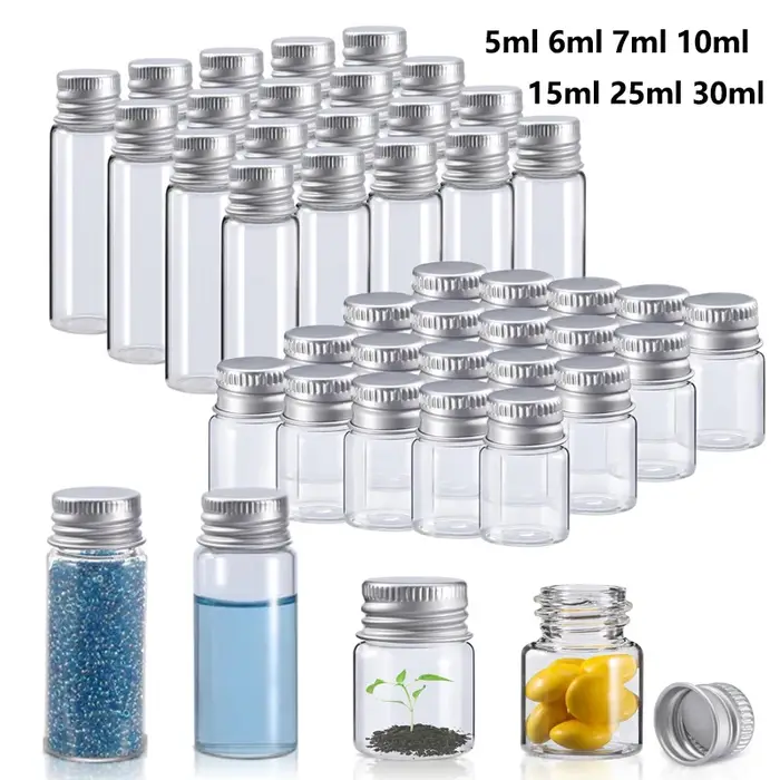 Pot en verre de 5 ml, 6 ml