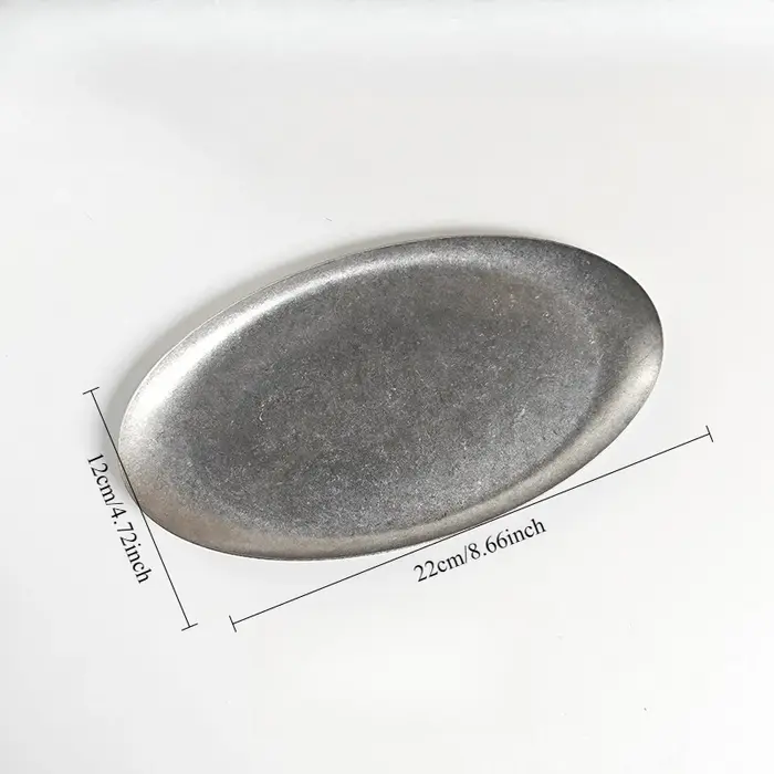 Plateaux rétro en acier inoxydable