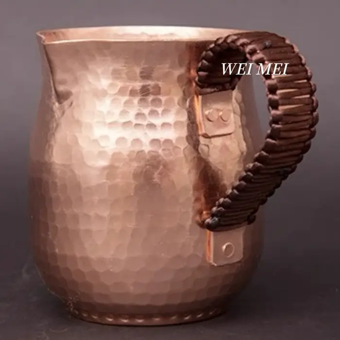 Tasse à café vintage en cuivre pur 800 ml