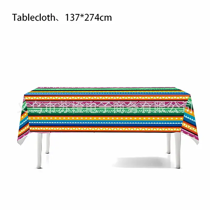 Cinco De Mayo Fiesta vaisselle assiettes serviette nappe support à gâteau mexique Taco carnaval coloré décoration De fête d'anniversaire