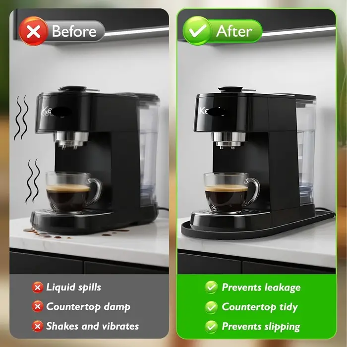 Tapis de protection en silicone pour machine à café 40x20cm