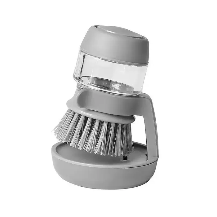 Brosse à vaisselle avec distributeur de savon, brosse de nettoyage multi-usages avec réservoir pour