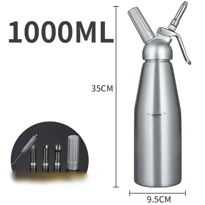 Pistolet à crème fouettée de 500/1000ml