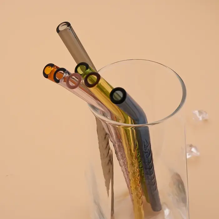 Pailles en verre réutilisables