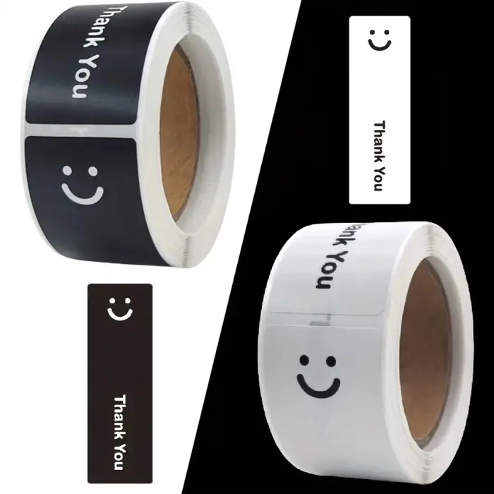 Personnalité visage souriant merci pour sceller des cadeaux