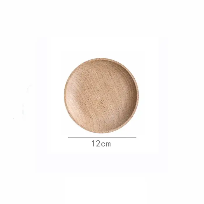 Vaisselle de Style japonais, assiette à Dessert en bois massif, plateau en bois, assiette à collatio