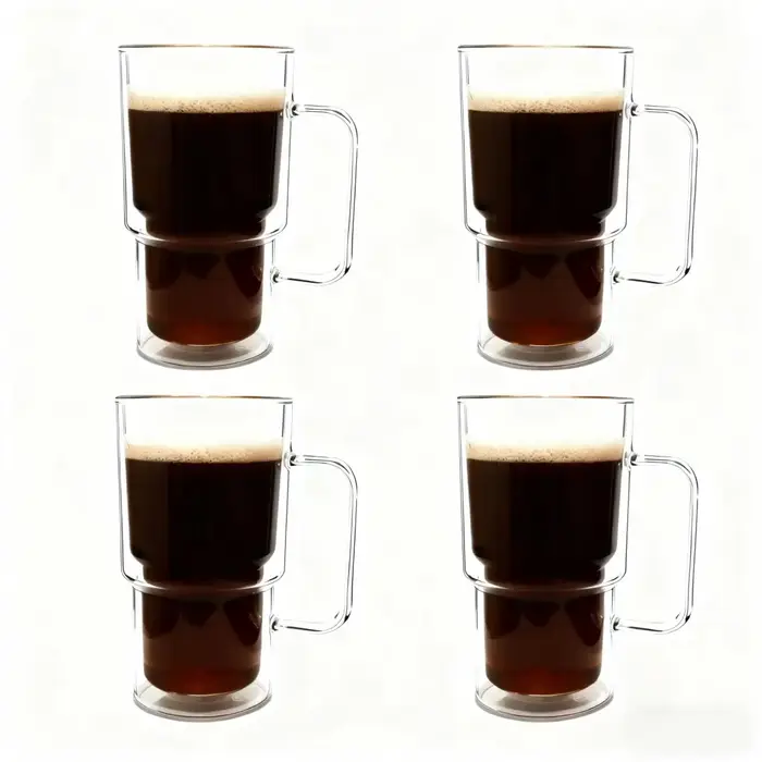 1/2/4 pièces-récipient de tasse en verre à haute teneur en borosilicate