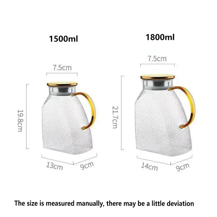 Pichet d'eau en verre de 1