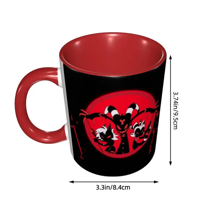 Helluva Boss Logo tasses à café bricolage personnalisé humoristique dessin animé film tasse en céramique