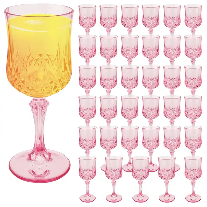 12/24/36 pièces verre à Champagne 3.09oz verres à vin en plastique réutilisables flûtes