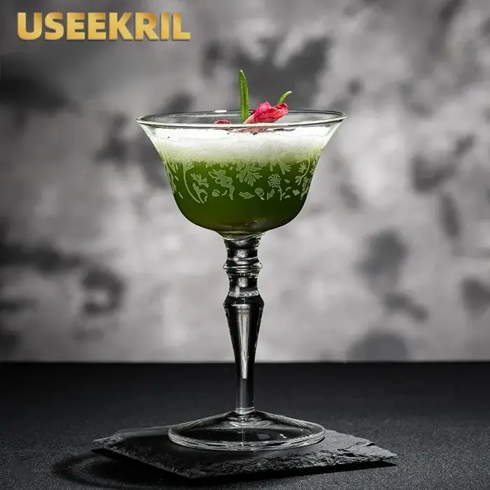 Tasse en verre à Martini à motif de Style japonais, gobelet en verre classique, verres à Cocktail simples, ensembles de tasses à Martini, outils de cuisine pour Bar