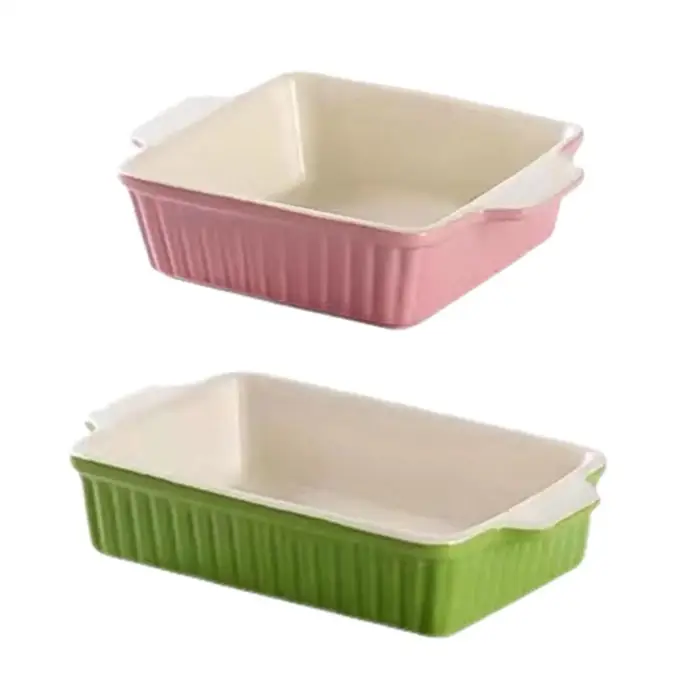Ustensiles de cuisson en céramique, plats de cuisson en porcelaine pour la cuisson du Banquet au fou