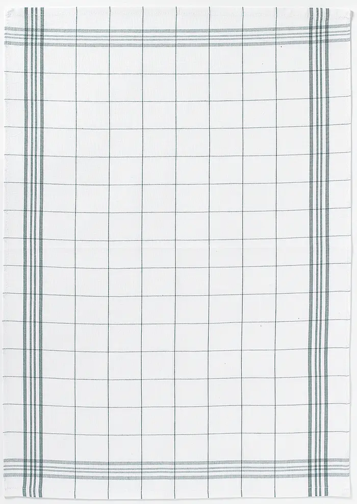 Torchon Carreaux gris  50 X 70