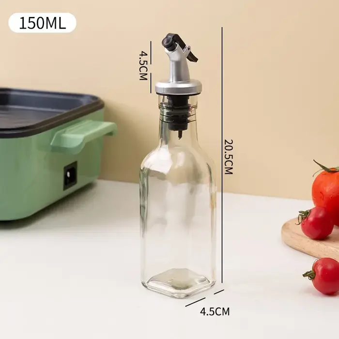 Bouteille d'huile d'olive en verre Transparent