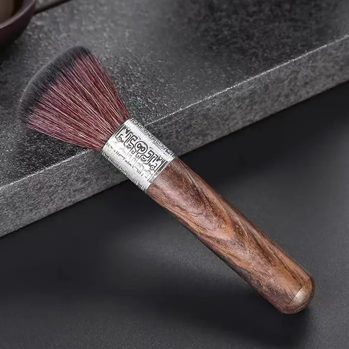Brosse de lavage de poudre de café noir expresso en bois