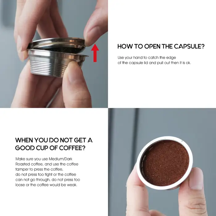 Capsule de café réutilisable Icafilas pour filtres