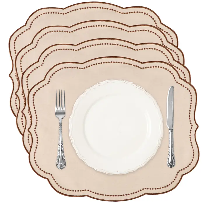 Ensemble de 4 sets de table en gingham
