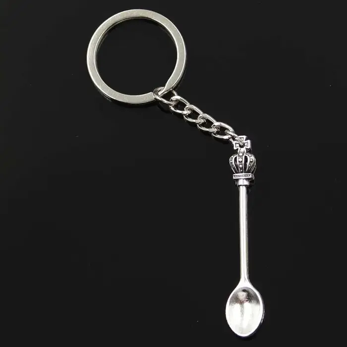 Mini Cuillère avec Porte-Clés pour Dessert