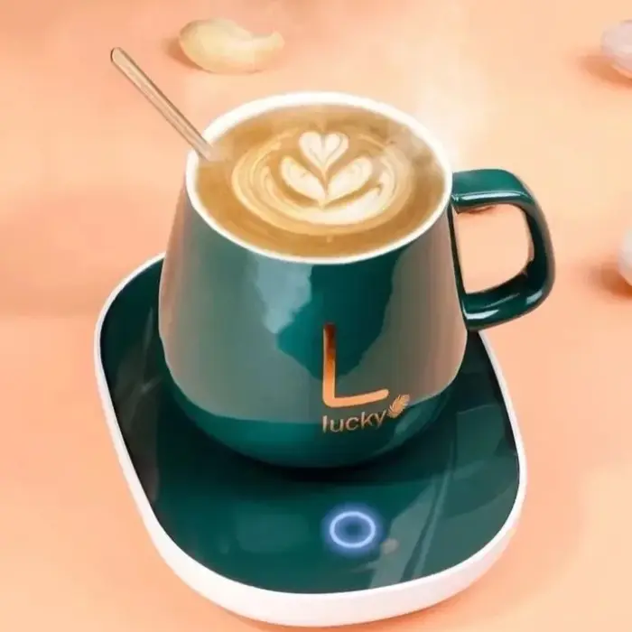 Tasse auto-chauffante intelligente avec 55 ° C température constante. Coffret cadeau