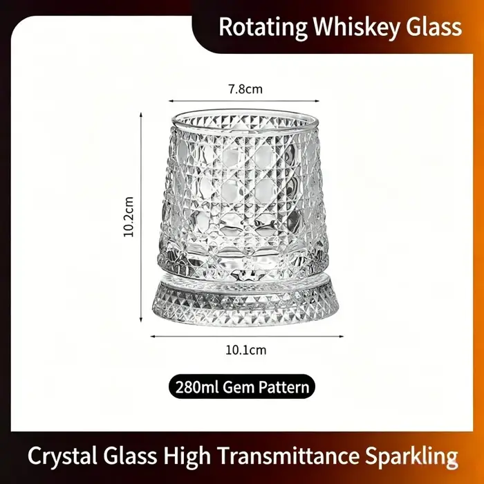 Verre à whisky rotatif 280 ml