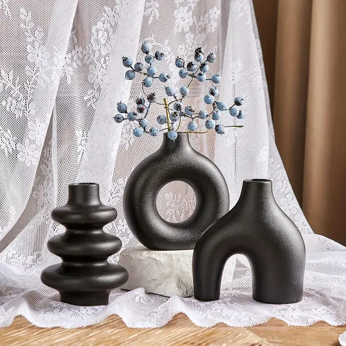 Ensemble de vase en céramique bohème