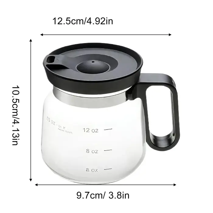 Tasses à café en verre transparent 16oz tasses à café en verre tasse de voyage Pot tasses à boire avec couvercle pour boisson chaude et froide lait Latte Cappuccino