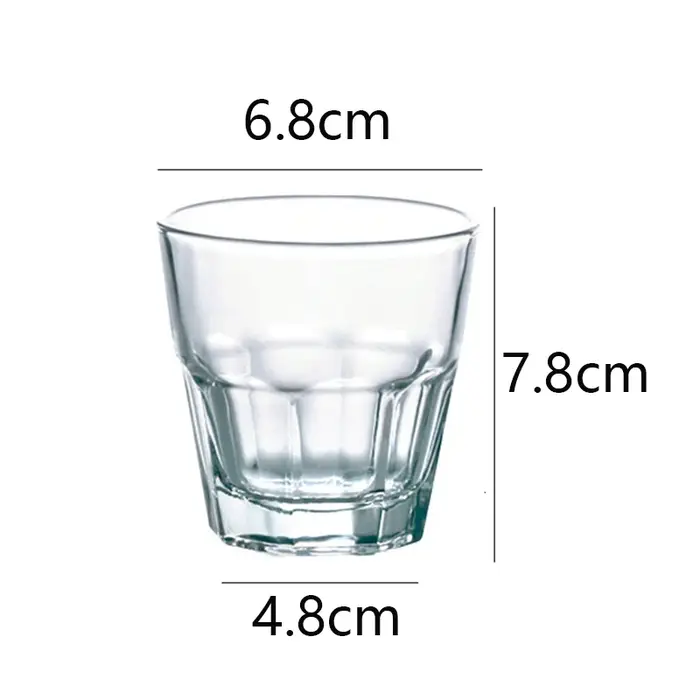 Verres en verre transparent