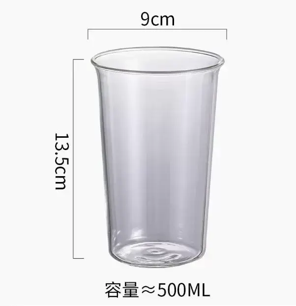 Verre café bouclé Latte tasse Transparent lait jus