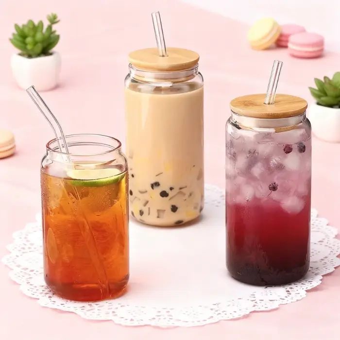 Tasse en verre Transparent de 450ml/550ml