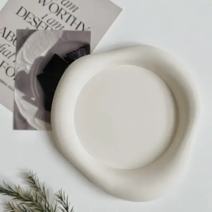 Sous-verre Cloudy Cup - Isolant en silicone souple pour tasses à café - Lavable à la main