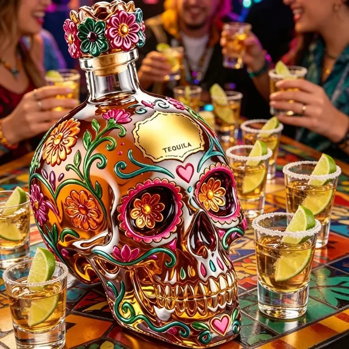 Carafe à whisky Sugar Skull