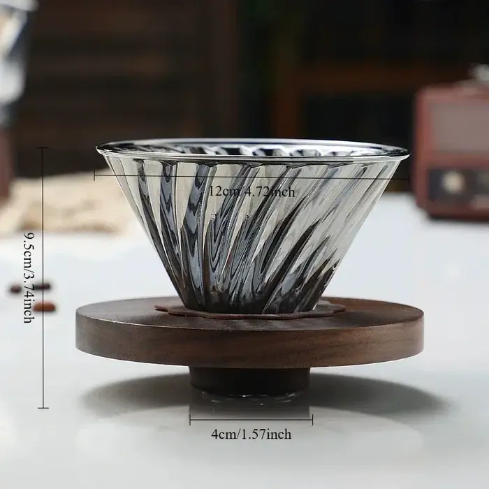 Pot de partage de café en verre de diamant de 400 à 600ml