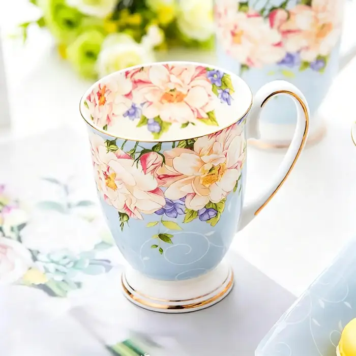 Tasse à café en céramique de porcelaine d'os de 300ML