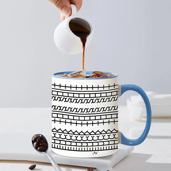 Cacher Message tasse à café en céramique chocolat lait