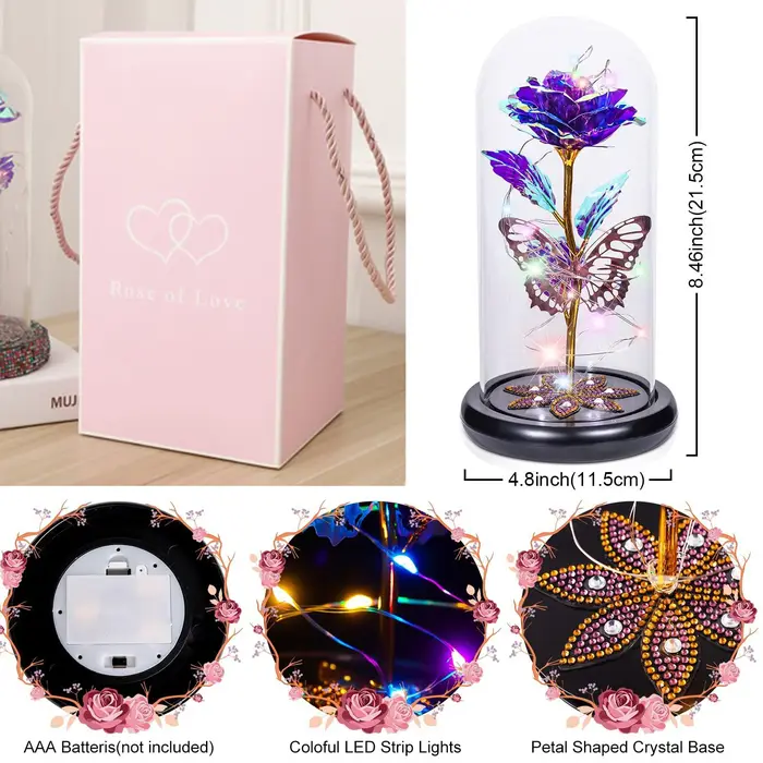 Galactic Glass roses, cristal éternel