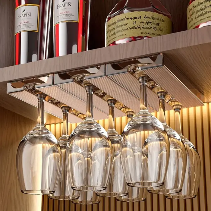 Support à verres à vin transparent