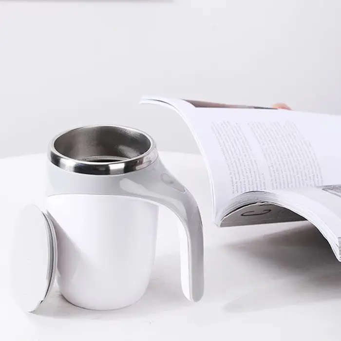 Tasse magnétique rotative électrique en acier inoxydable
