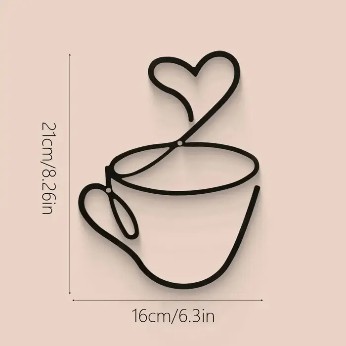 Ensemble de 3 décorations murales créatives pour café