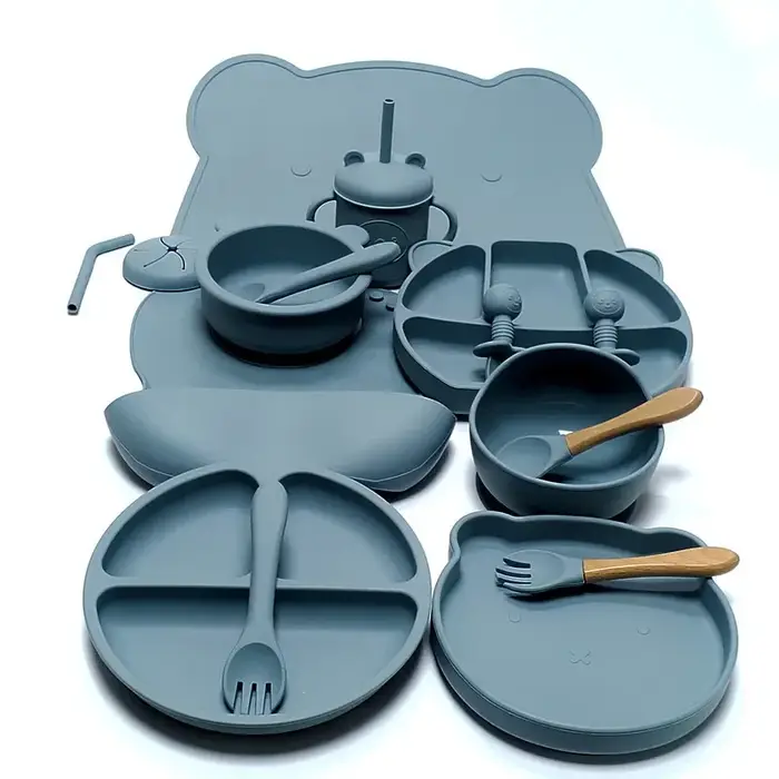Ensemble d'ustensiles en silicone pour enfants