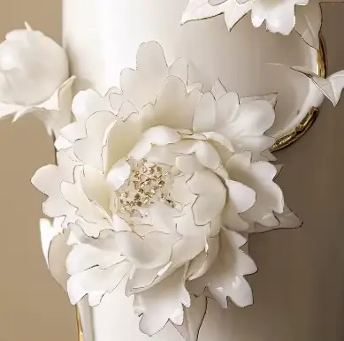 Ornement de vase en céramique