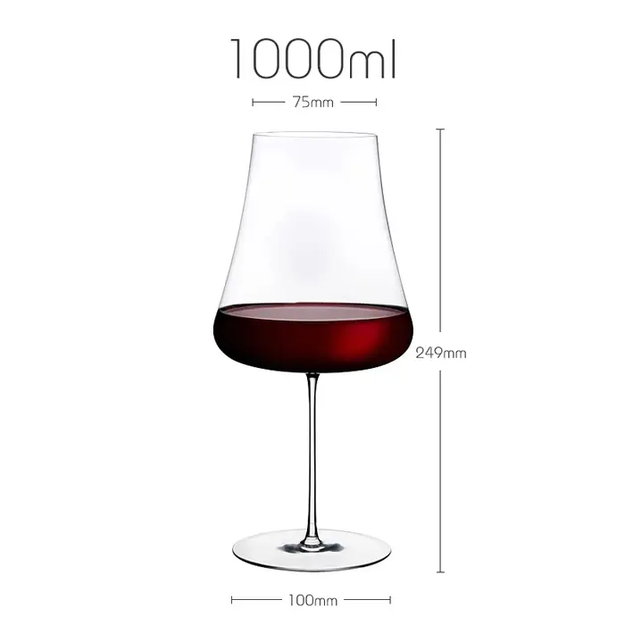 JINYOUJIA Verre à vin de Bourgogne volcanique de grande capacité 1000 ml