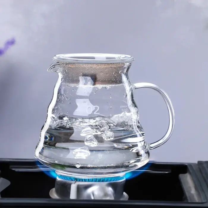 Carafe à café en verre transparent de 350/600/800ml