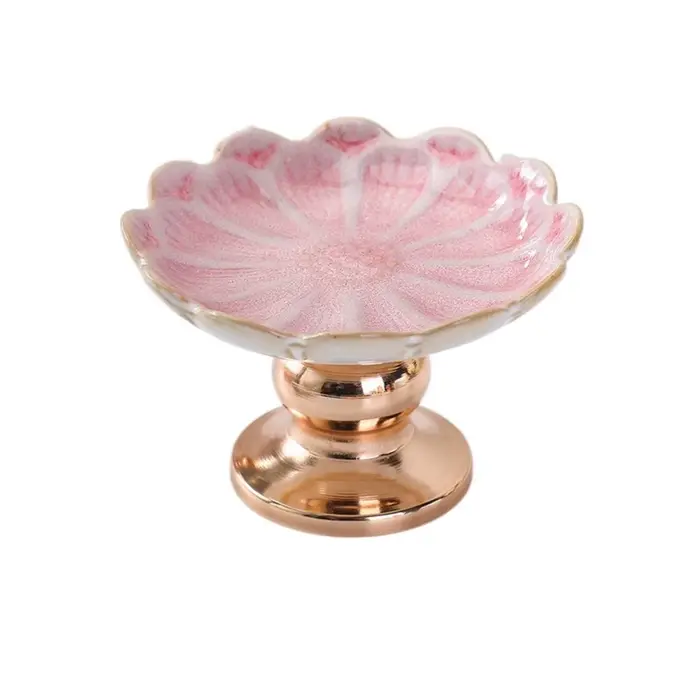 Bougeoir en céramique de Style européen créatif, bougeoir romantique de luxe, chandelier exquis de b