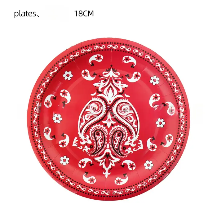 Ensemble de vaisselle jetable Western Cowboy : gobelets en papier