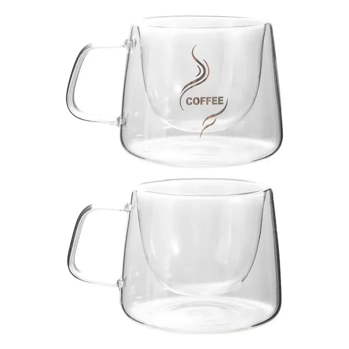Tasse à café transparente de 200ml