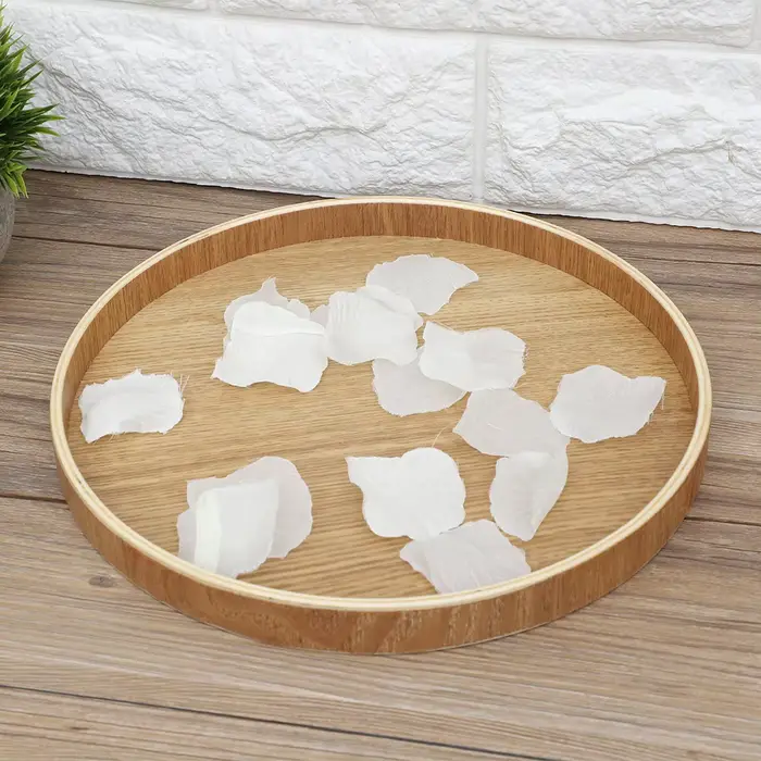 Assiette de service en bois
