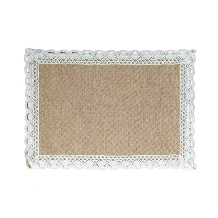 Napperons bohèmes en jute, isolants thermiques, résistants à l'usure et aux taches, réutilisables, p
